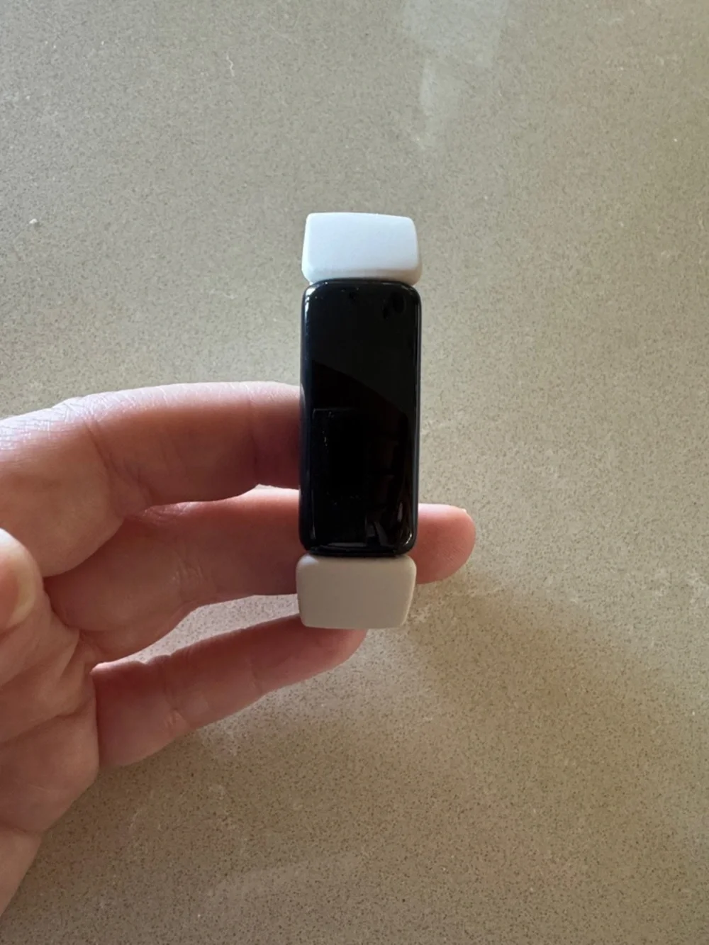 fitbit Inspire 2 Fitness Tracker - Lunar White Band with Black Display NEW!
